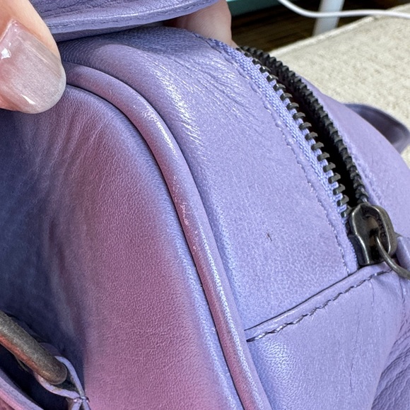 Free People Say Yes Leather Buckle Bag in Lavender NWT - Picture 8 of 11